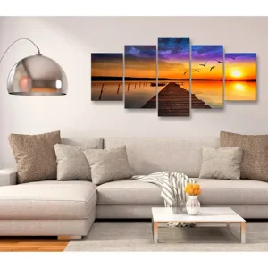 Beställ nu TAVLA Romantic Lake 200x100 - Inredning & dekor