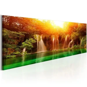 TAVLA Nature: Magnificent Waterfall 135x45 - Inredning & dekor Kampanjpris