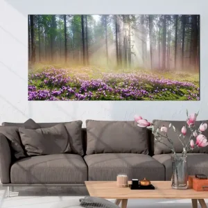 Tavla Purple Meadow (1 Part) Wide 120x60 - Inredning & dekor Bästa pris