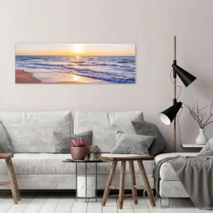 Tavla Calm Waves (1 Part) Narrow Brown 120x40 - Inredning & dekor Erbjudandepris