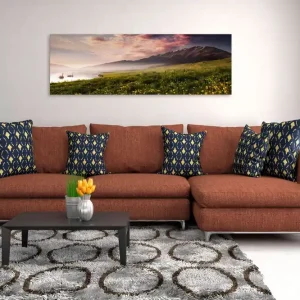 Begränsat antal Tavla Sayram Lake (1 Part) Narrow 135x45 - Inredning & dekor
