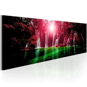 Tavla Ruby Waterfalls 150X50 Flerfärgad Landskap - Inredning & dekor Sista chansen