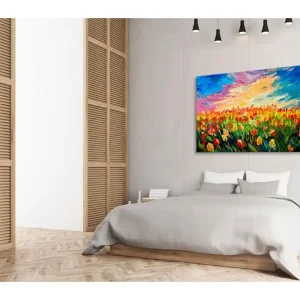 Tavla Sea of Tulips 120x80 - Inredning & dekor Trygg betalning