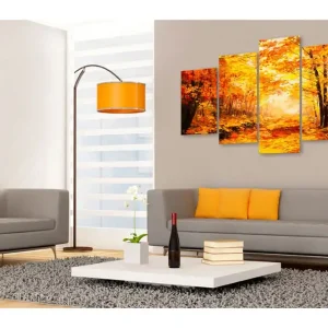 Billig Tavla Autumn Alley 100x50 - Inredning & dekor