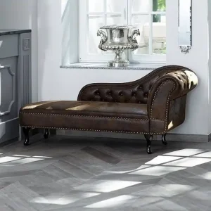 Premium Schäslong Nimes Brun - Möbler