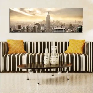 Snabb leverans Tavla New York City among the clouds 120x40 - Inredning & dekor