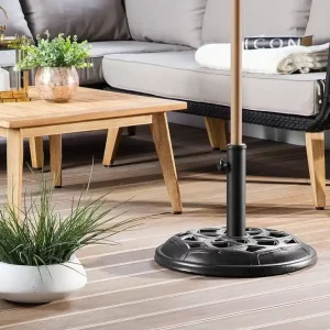 Concrete Parasollfot 50 cm Svart - Utemöbler & utemiljö Nedsatt pris