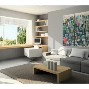 Tavla New York, black&white&colors 90x60 - Inredning & dekor Fynd