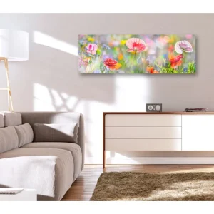 Utförsäljning Tavla Rainbow of Morning Poppies 135x45 - Inredning & dekor
