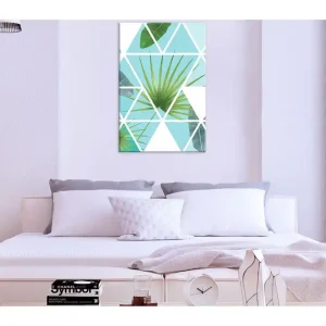 Tavla Geometric Palm (1 Part) Vertical 40x60 - Inredning & dekor Fynd