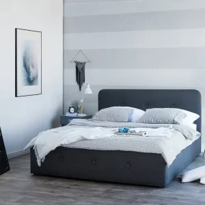 Endast denna vecka Bedly Rennes Dubbelsäng 140|200 cm Grå - Möbler