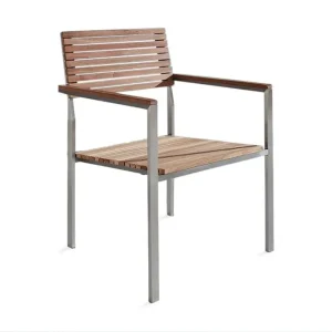 Viareggio Trädgårdsstol 6 St 53 cm Trä/Natur - Utemöbler & utemiljö Populär