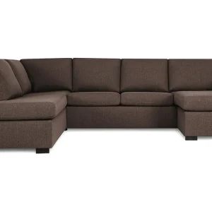 Begränsad tid Crazy 4-sits Vänstervänd U-formad Large Soffa med Divan och Schäslong i Tyg - Möbler