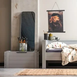 WOOOD Biella Spegel 40x110 cm Svart - Inredning Snabb frakt
