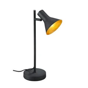 Trio Lighting Nina bordslampa 2L E14 svart/ guld Matt svart/Guld - Belysning Rabatt