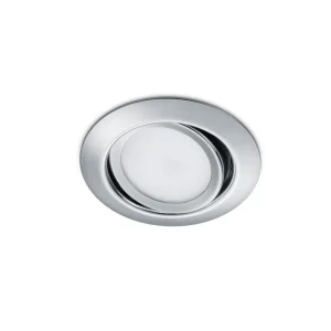 Trio Lighting Rila LED infälld Spotlight krom rund Krom/Vit - Belysning Erbjudandepris