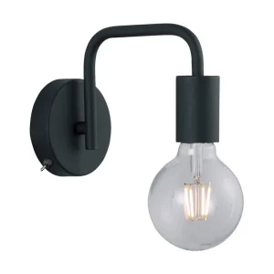 risnedsättning Trio Lighting Diallo vägglampa E27 mattsvart Matt svart - Belysning