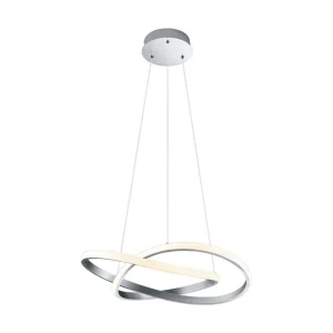 Trio Lighting Course LED Taklampa borstad stål Borstad stål - Belysning Fynd