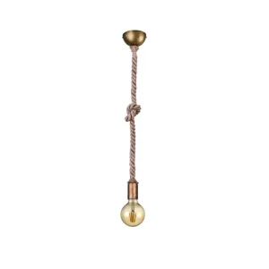 Trio Lighting Rope Taklampa E27 antikmässing Antik mässing - Belysning Fynd