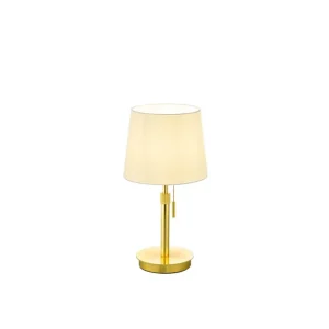 Begränsad tid Trio Lighting Lyon bordslampa E27 mattmässing Matt mässing - Belysning