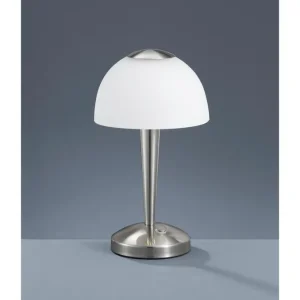 Trio Lighting Ventura LED bordslampa borstad stål Vit - Belysning Trygg betalning