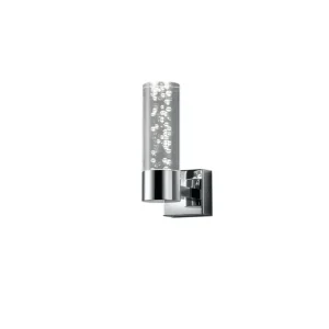 Trio Lighting Bolsa H2O LED vägglampa 1L krom/ bubbelglas Vit - Belysning Fynd