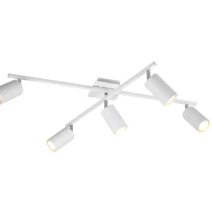 Fri frakt Trio Lighting Marley Plafond 5L GU10 vit vit - Belysning