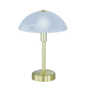 Trio Lighting Donna LED bordslampa mattmässing Matt mässing/Vit - Belysning Rea