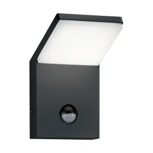 Nedsatt pris Trio Lighting Pearl LED Vägglampa rörelsessensor antracit Antracit/Vit - Belysning