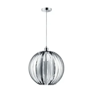Trio Lighting Zucca Taklampa 40cm E27 krom Krom - Belysning Fri frakt
