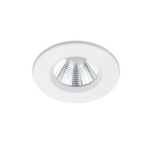 Trio Lighting Zagros LED infälld Spotlight IP65 mattvit rund Vit - Belysning Begränsat erbjudande