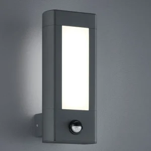 Kampanjpris Trio Lighting Rhine LED Vägglampa rörelsessensor antracit Antracit/Vit - Belysning