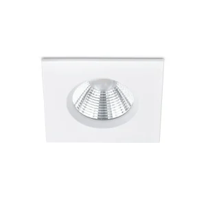Trio Lighting Zagros LED infälld Spotlight IP65 mattvit fyrkant Vit - Belysning I lager