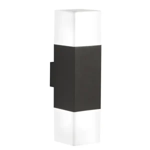 Billig Trio Lighting Hudson LED E14 Vägglampa 2L antracit Vit - Belysning