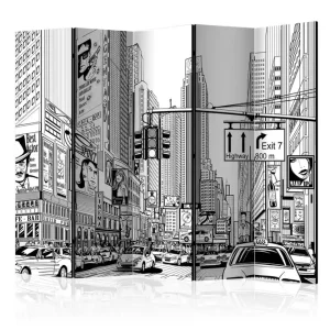 Trygg betalning STREET IN NEW YORK CITY Rumsavdelare 225x172 cm - Inredning & dekor
