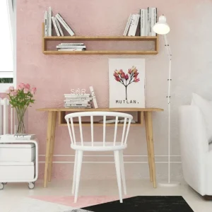 Mod Design Skrivbord 120 cm med Förvaring Vägghylla Trä - Möbler Rabatt