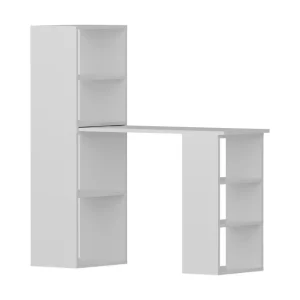 Kundfavorit Decorotika Skrivbord 120 cm med Förvaring Hyllor Vit - Möbler
