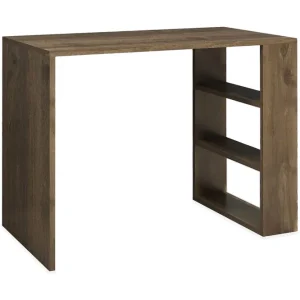 Puqa Design Skrivbord 90 cm med Förvaring Hyllor Valnötsbrun - Möbler Nedsatt pris