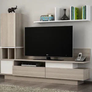 Beställ idag Vintalle Tv-bänk med Dold Förvaring Vit - Möbler