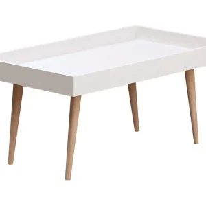 risnedsättning Skaberg Soffbord 80 cm Vit/Natur - Möbler