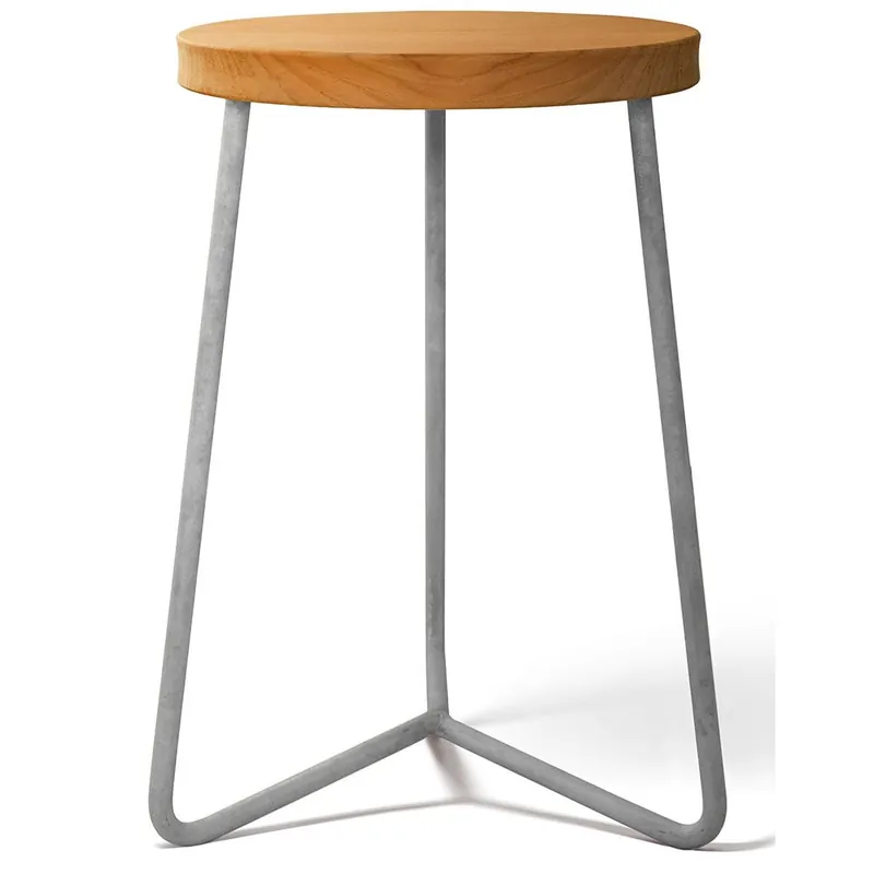 Beställ idag Pall V1 45 Obehandlad Teak / Varmförzinkat Stativ