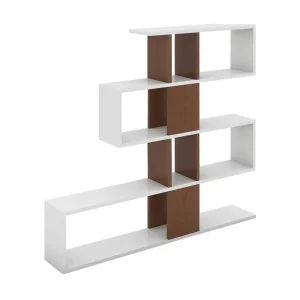 Endast denna vecka Decorta Sidobord Vit/Valnöt - Förvaring