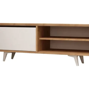 Trygg betalning Mod Design Mediaförvaring 120 cm Trä/Vit - Möbler