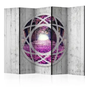 Billigare FUCHSIA LANDSCAPE Rumsavdelare 225x172 cm - Inredning & dekor
