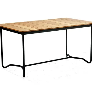 Expressleverans Grinda Bord 85X150Cm Svart / Teak