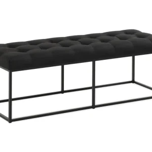 Ella Sittbänk 120 cm Rutig Svart - Möbler I lager