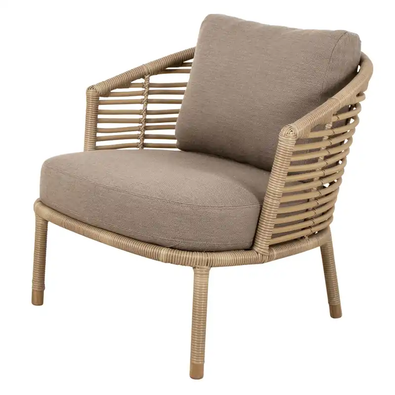 Sense loungefåtölj taupe inkl. dynset Rabatter