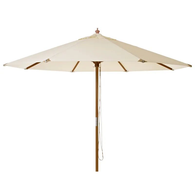 Endast idag Capri parasoll 300 cm trästomme offwhite