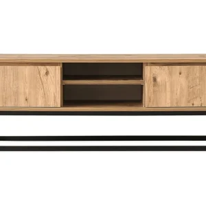 TV-Bänk Lundtorp 180 cm Svart|Brun - Möbler risnedsättning