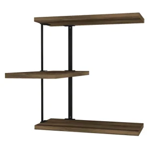 Snabb frakt Mohed Vägghylla 45 cm Brun/Svart - Förvaring